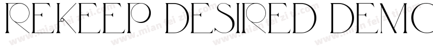 Rekeep Desired Demo字体转换
